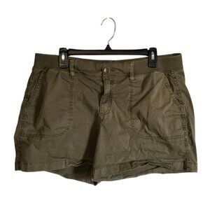 EUC Sonoma Olive Green Shorts with stretchy waist band